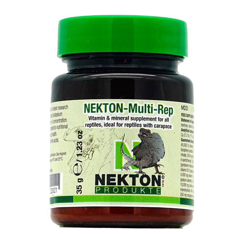 Nekton Multi-Rep Vitamins and Minerals for all Reptiles, 35gm,white 35gm / 1.23oz - PawsPlanet Australia