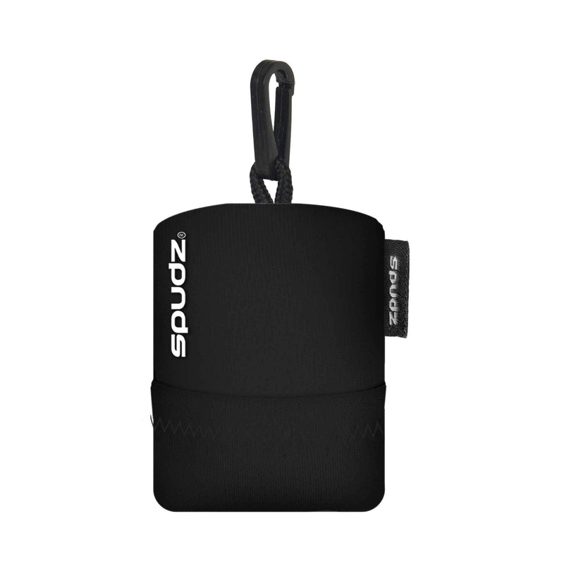 [Australia] - SPUDZ Ultra | Microfiber Cloth Screen Cleaner and Lens Cleaner | Closable Bottom | Black | 10 x 10 Inches 10 x 10 Inch 