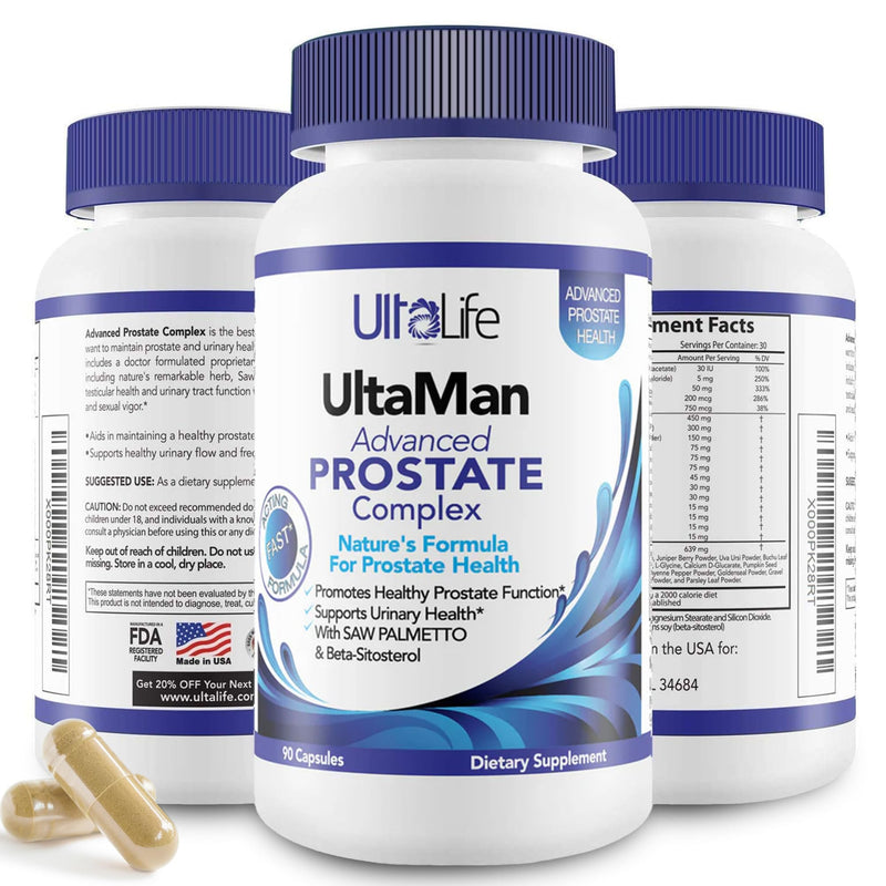 [Australia] - Advanced Saw Palmetto Prostate Supplement for Men w/Beta Sitosterol + #1 Rated Best Health Formula to Reduce Urge for Frequent Urination, DHT Blocker, Improve Sleep, Performance- 90 Capsules 