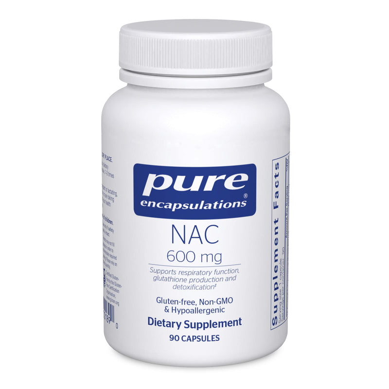 [Australia] - Pure Encapsulations NAC 600 mg - NAC Supplement for Lung Health & Immune Support, Liver Support & Antioxidants* - with Freeform N-Acetyl-L-Cysteine - 90 Capsules 90 Count (Pack of 1) 
