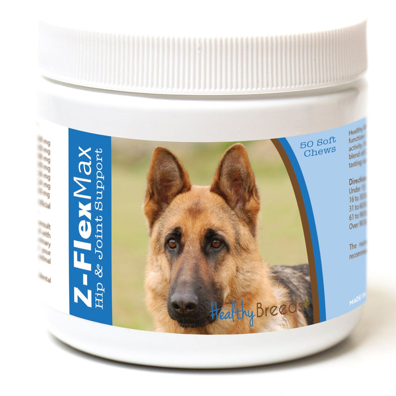 Healthy Breeds German Shepherd Z-Flex Max Hip and Joint Soft Chews 50 Count - PawsPlanet Australia