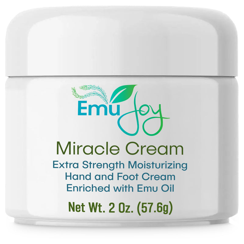 [Australia] - Emu Joy Miracle Cream - Hand & Foot Callus Remover Cream, Intensive Moisturizing Cream for Dry Heels and Soles, No More Foot Scrubbers & Files, Get Professional Salon Pedicure At Home (2 oz.) 