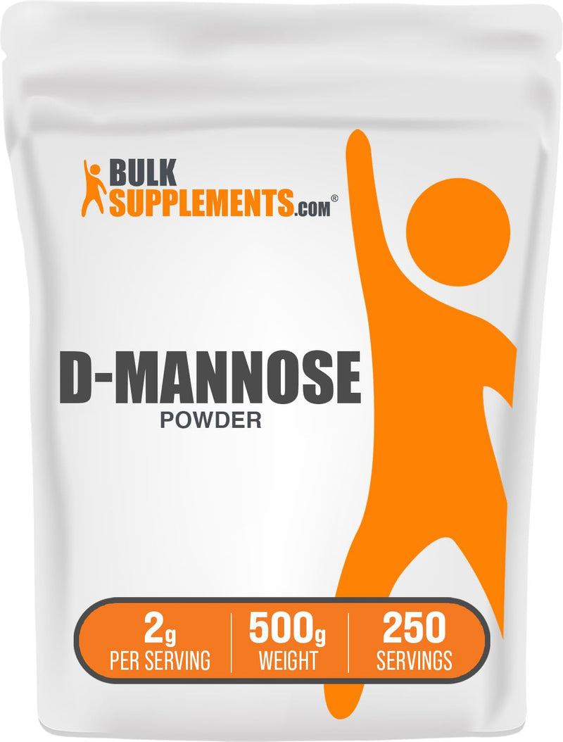 BulkSupplements.com D-Mannose Powder - D-Mannose Supplement, for Urinary Tract Health - Unflavored & Gluten Free, 2g per Serving, 500g (1.1 lbs) (Pack of 1) 1.1 Pound (Pack of 1)