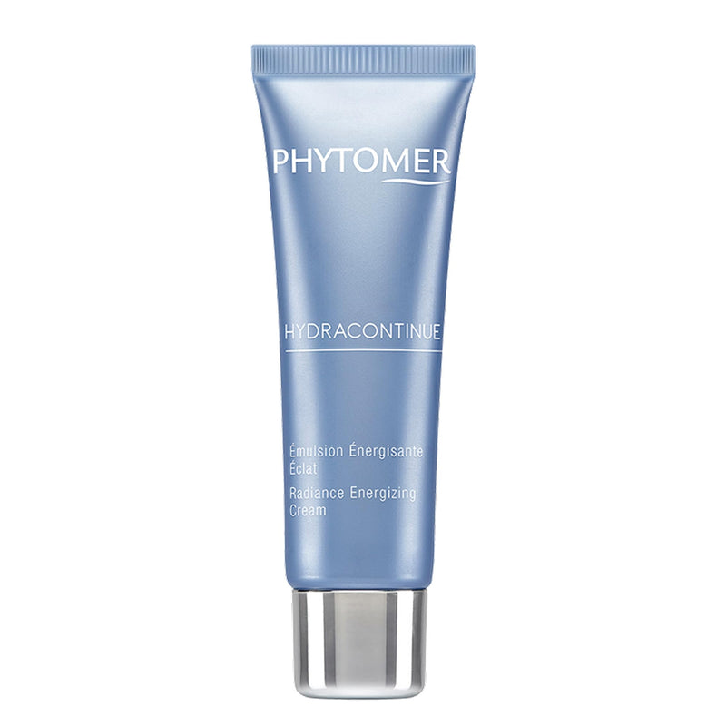 Phytomer Hydracontinue Radiance Energizing Face Moisturizer (50 ml) | Lightweight Daily Cream Provides Restoring Moisture to Dry Skin, With Weaving Algae, Sea Buckthorn, & Vitamins B5, E, F