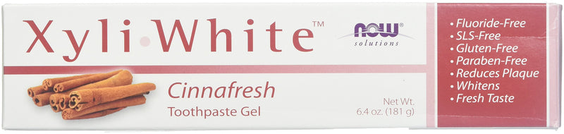 [Australia] - Now Foods Xyliwhite Cinnafresh Toothpaste Gel 6.4 Ounces (Pack of 4) 