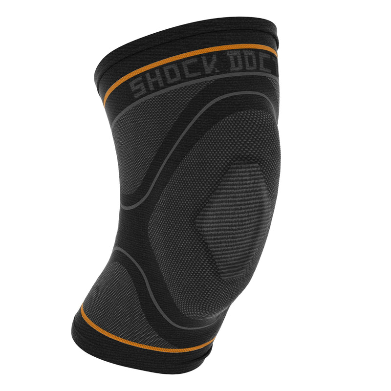 Shock Doctor Knee Compression Sleeve Support - Pain Relief for Arthritis, Tendonitis, Patella Alignment Injuries, Walking, Running, Gym - Men & Women, 1 Sleeve XLarge