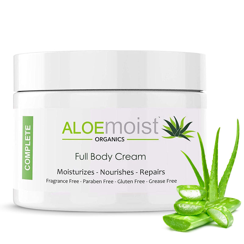 Organic Aloe Vera Face Cream & Body Moisturizing Cream, Natural Aloe Vera Lotion with Vitamin E Oil, Vitamin C, Retinol Cream, Shea Butter – Anti Aging Face Moisturizer for Women, Dry Skin (8 oz) 8 Ounce (Pack of 1)