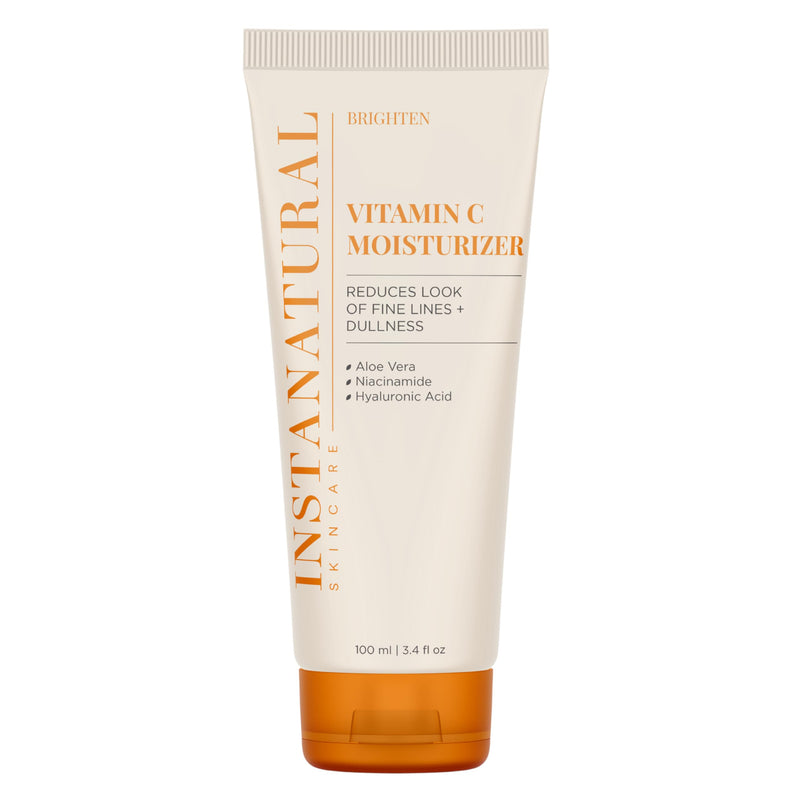 InstaNatural Vitamin C Moisturizer Face Cream, Brightens and Reduces the Look of Fine Lines and Wrinkles, Moisturizing Lotion for Dry Skin, with Hyaluronic Acid, 3.4 FL Oz | Face Cream with Hyaluronic Acid, Niacinamide, and Aloe Vera, Moisturizing Loti...