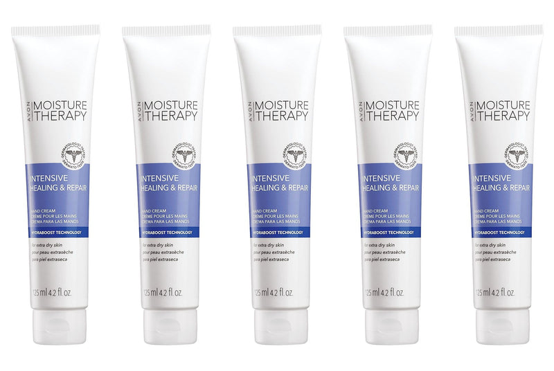 [Australia] - Avon Moisture Therapy Calming Relief Hand Cream Lot/5 Tubs 