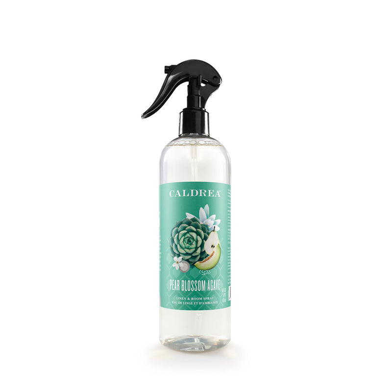 [Australia] - Caldrea Linen and Room Spray Air Freshener, Made with Essential Oils, Plant-Derived and Other Thoughtfully Chosen Ingredients, Pear Blossom Agave Scent, 16 oz 