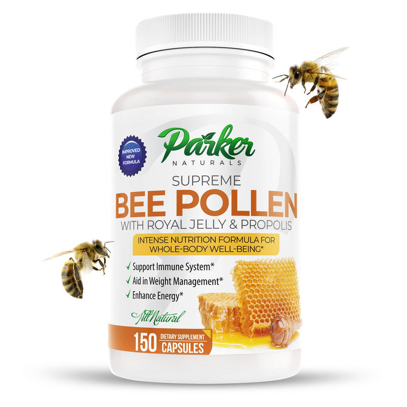 [Australia] - Best Bee Pollen, Royal Jelly, Propolis - Made by USA Bee Keepers - 150 Vegetarian Capsules - Made in GMP Certified Facility! 