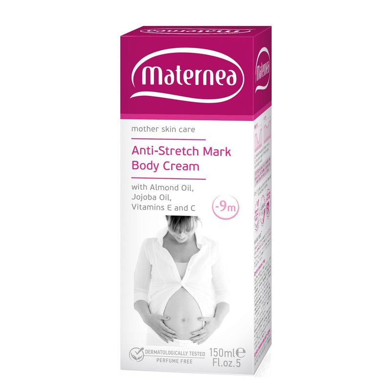 [Australia] - Anti-Stretch Marks Body Cream with Almond Oil, Jojoba Oil, Vitamins E and C (5 fl.oz. US) Allergen & Perfume Free 