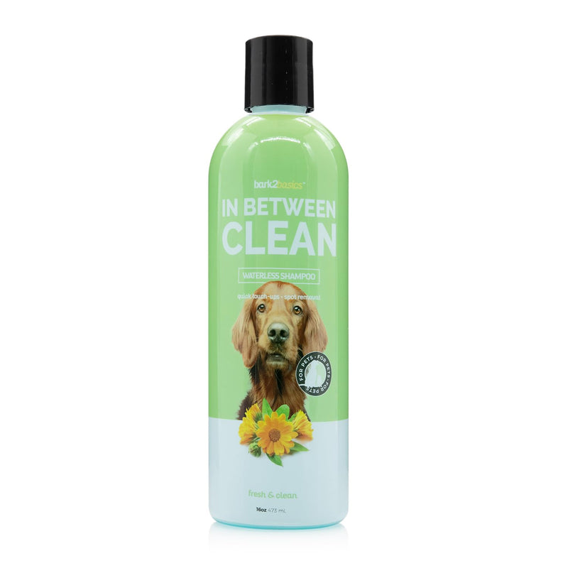 Bark2Basics in Between Clean Waterless Shampoo, 16 oz - No Water Needed, Dry, Natural Ingredients, Cleans and Freshens, Great for Spot Removal and Touch Ups, Professional Grade - PawsPlanet Australia