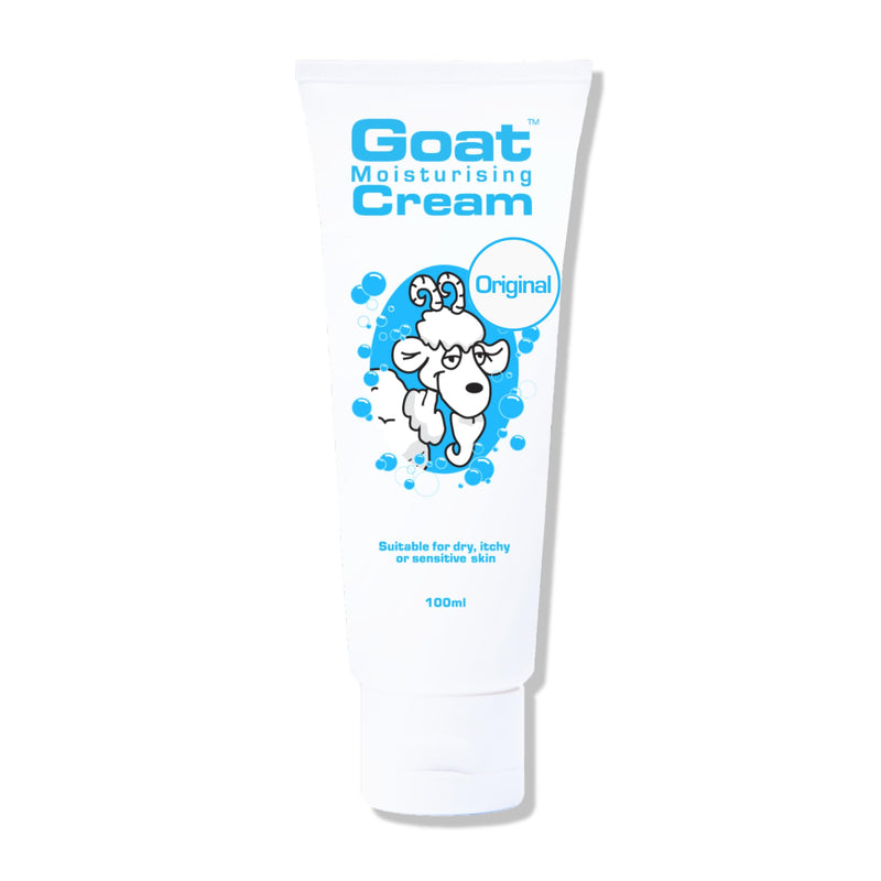 Goat Moisturizing Cream - Moisturizing Hand and Body Cream - Enriched Milk, Vitamin E, 100 ml, For Dry Itchy or Sensitive Skin, Made in Australia Original