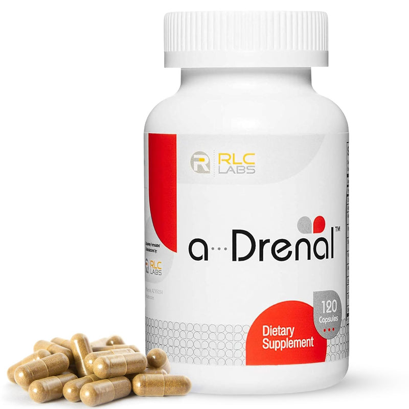 [Australia] - RLC, a-Drenal, Adrenal Support for Stress Relief and Energy - 120 Capsules, Balance Cortisol with Ashwagandha, Rhodiola, Cordyceps and Ginseng L-Theanine, Adrenal Support Supplements for Women & Men 