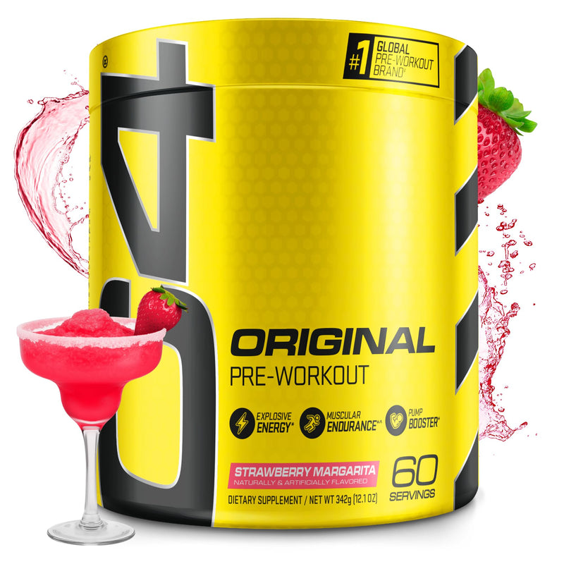 C4 Original Pre Workout Powder with 150mg Caffeine, 60 Servings Strawberry 12.1 Ounce (Pack of 1)