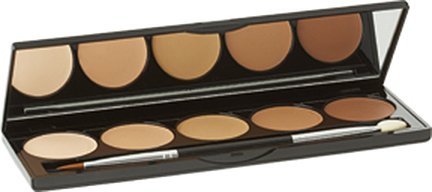 [Australia] - Jolie Ultra Blendable 5 Shade Cream Contouring & Highlighting Palette (Light) Light 