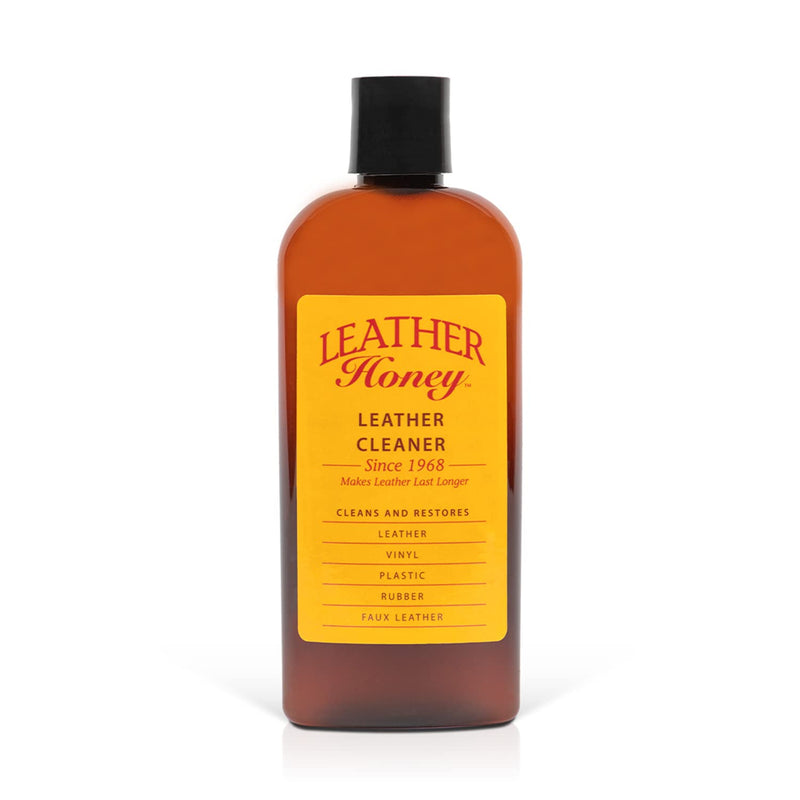 [Australia] - Leather Honey Leather Cleaner: Non-Toxic Leather Care Made in The USA Since 1968. Deep Cleans Leather, Faux & Vinyl - Couches, Car Seats, Purses, Tack, Shoes & Bags. Safe Any Colors & White Leather 8 Ounce (Pack of 1) 