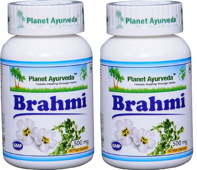 [Australia] - Planet Ayurveda Brahmi, 500mg Veg Capsules - 2 Bottles 