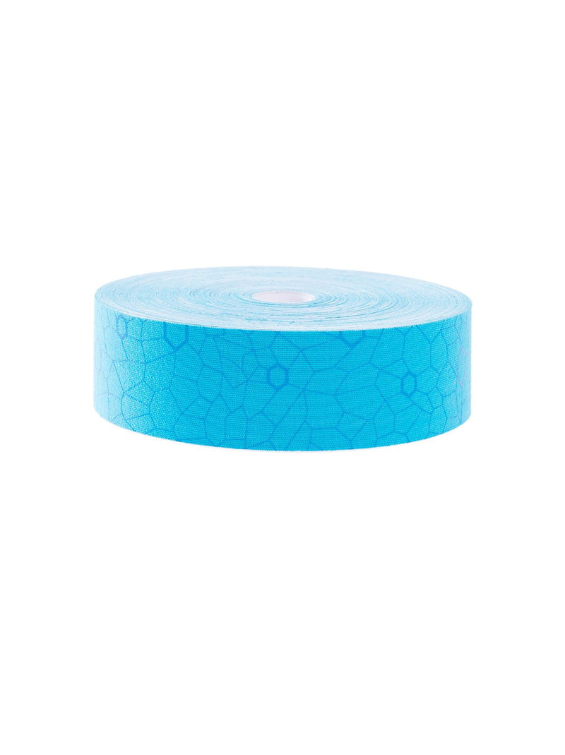 [Australia] - THERABAND Kinesiology Tape, Waterproof Physio Tape for Pain Relief, Muscle & Joint Support, Standard Roll with XactStretch Application Indicators, 2 Inch x 103.3 Foot Bulk Roll, Blue/Blue 
