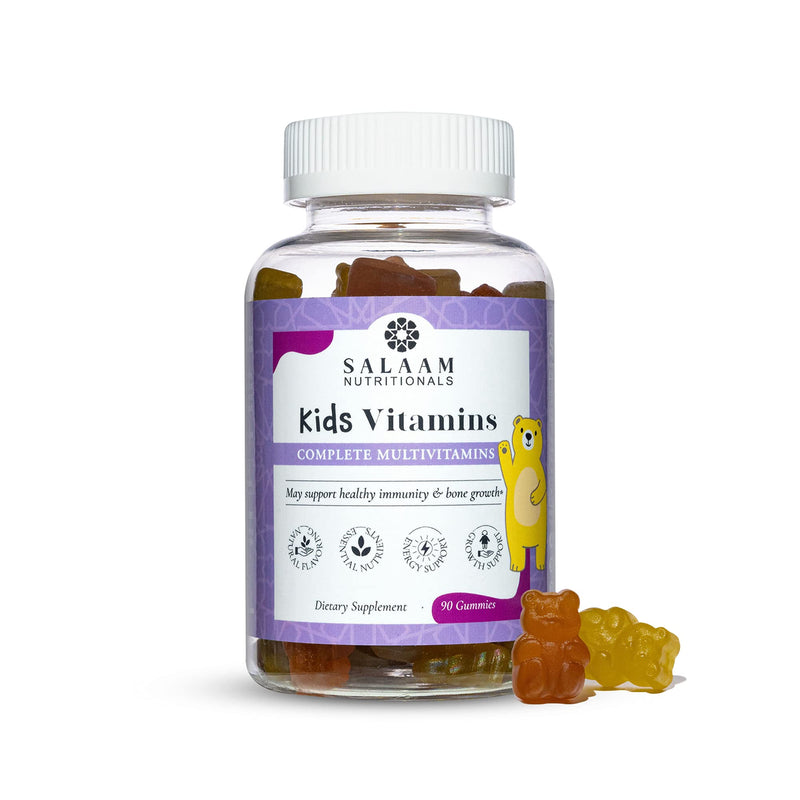 Salaam Nutritionals - Multivitamins, Multivitamins for Kids, Gummy Vitamins with 13 Essential Vitamins + Minerals, Bone and Immunity Support, 90 Count, 1 Pack Multivitamins 1pack