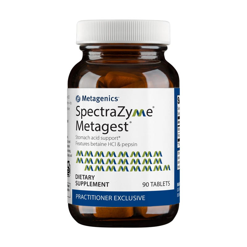 [Australia] - Metagenics SpectraZyme Metagest - Supports Stomach Health & Aids in Digestion* - with Betaine HCl & Pepsin - Proteolytic Digestive Enzyme* - Non-GMO - 45 Servings - 90 Tablets 90 Count (Pack of 1) 
