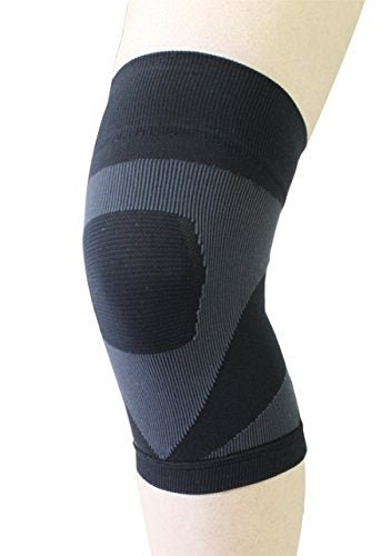Japan Personal Care - Hayashi Knit Ultra-Thin Fixed Supporter Knee M Size Black *AF27*