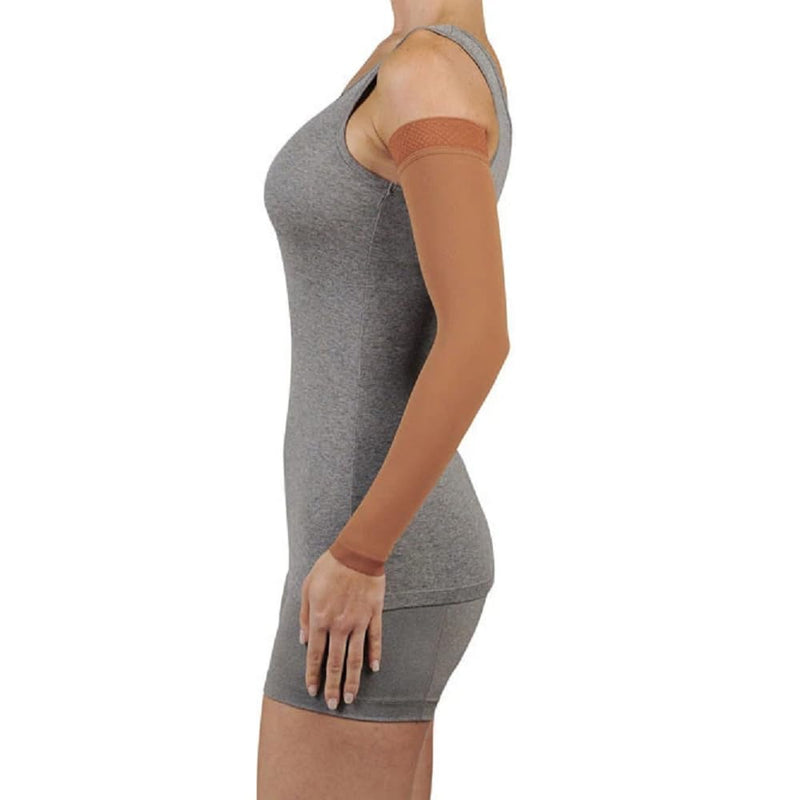 [Australia] - Juzo Soft 2000 15-20mmhg Max Armsleeve with Silicone Top Band for Women Beige 3 (III) Max 