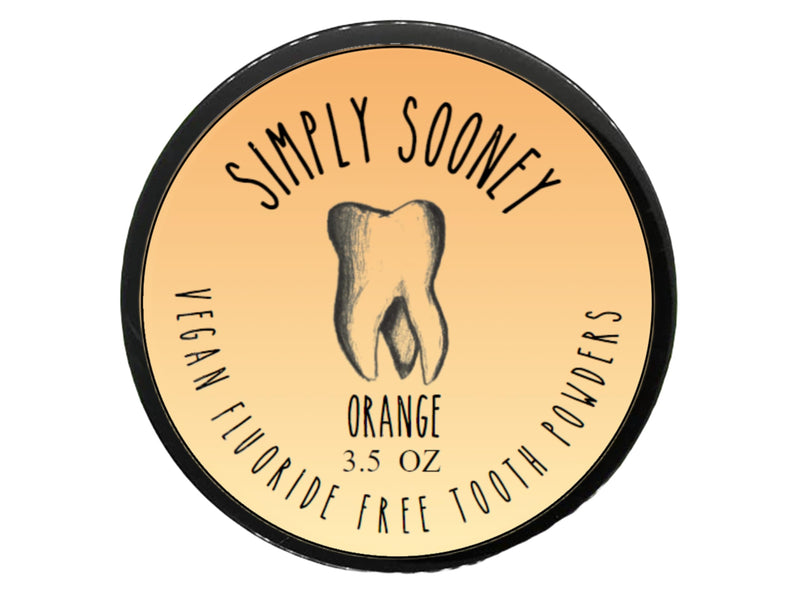 [Australia] - Simply Sooney Fluoride Free Remineralizing Tooth Powder Kid Safe Orange Formula Value Size Up to 6 Month Supply I for Naturally Stronger Teeth I Healthier Gums I Brighter Smile 3.5 oz BPA Free Plastic Jar 