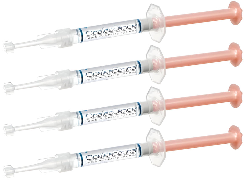 Opalescence 35% Teeth Whitening Gel Refill Syringes, with PF (4ct) 5404-2 | 35% Carbamide Peroxide Whitening Gel for Custom Trays. Low-Sensitivity Formula, Melon, Dentist Developed and Made in USA. 0.04 Fl Oz (Pack of 4)