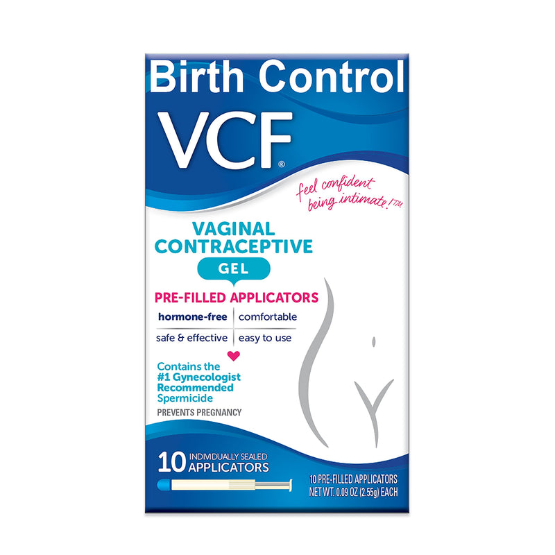[Australia] - VCF Vaginal Contraceptive Gel Prefilled Applicators with Spermicide, 1 Box of 10 Prevents Pregnancy, Nonoxynol-9 Kills Sperm on Contact, Hormone-Free, Easy to Use, VCF Works Instantly. 10 Total 10 Count (Pack of 1) 