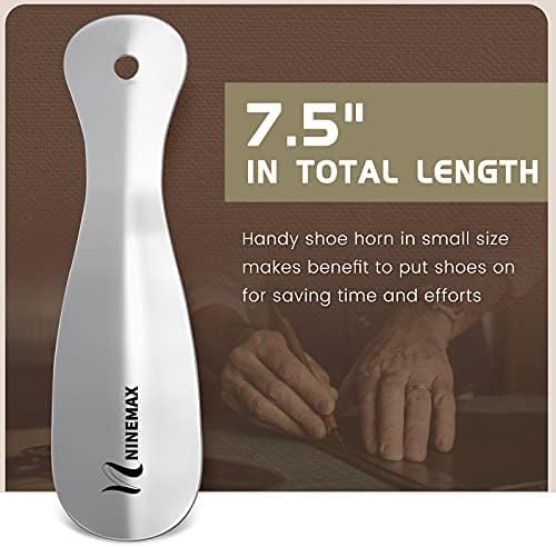[Australia] - Metal Shoe Horn, 2 Pack- 7.5" Long- Perfect Shoe Horns for Men, Women, Kids - Travel Shoe Horn Classic 