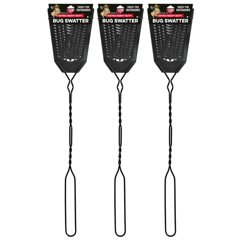 [Australia] - Enoz Sergeant Swat Bug Swatter - 3 Pack - Heavy Ultra Duty Manufactured Flyswatter - Environmentally Conscious, Effective, and Inexpensive Method to Control Flying Insects Pack of 3 