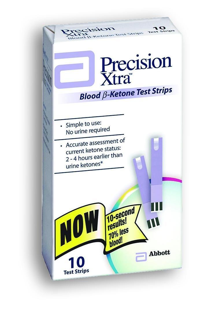 [Australia] - Precision Xtra Blood Ketone Test Strips - 10 ea - in Box 10 Count (Pack of 1) 