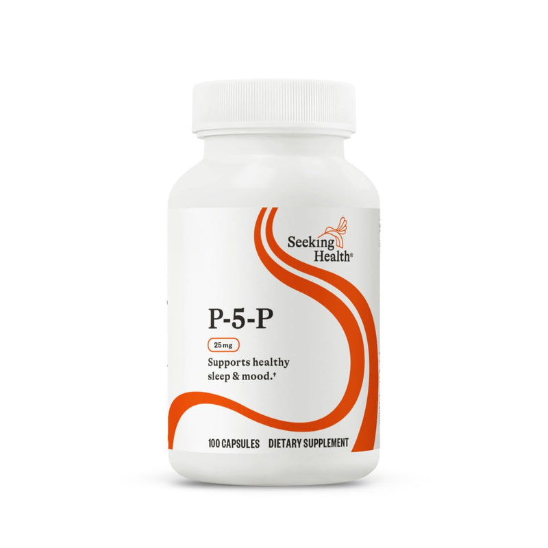 Seeking Health P-5-P (Pyridoxal 5-Phosphate) - Immune Health & Homocysteine Metabolism Support - Support Energy Production with Bioavailable Vitamin B6-25, 100 Capsules 100 Count (Pack of 1)