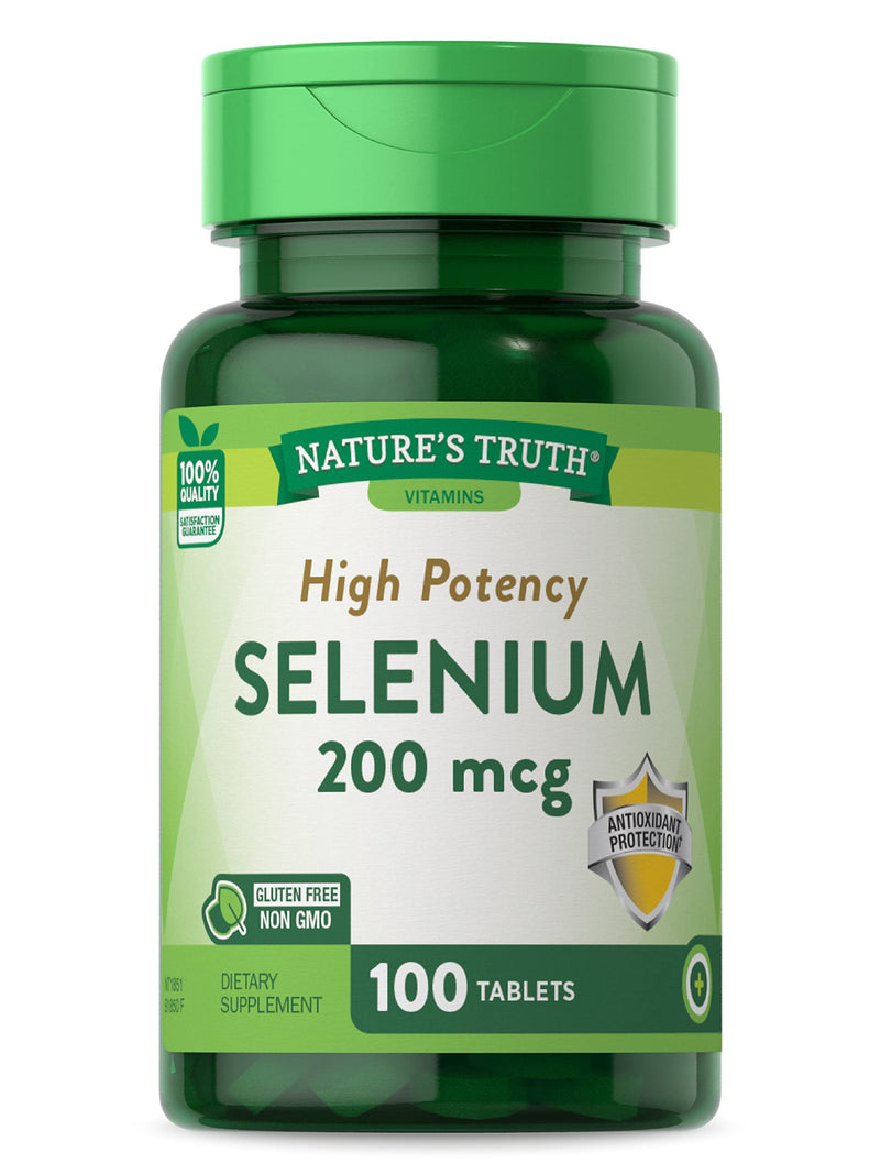 [Australia] - Selenium 200mcg | 100 Tablets | High Potency | Non-GMO, Gluten Free Supplement | by Nature's Truth 