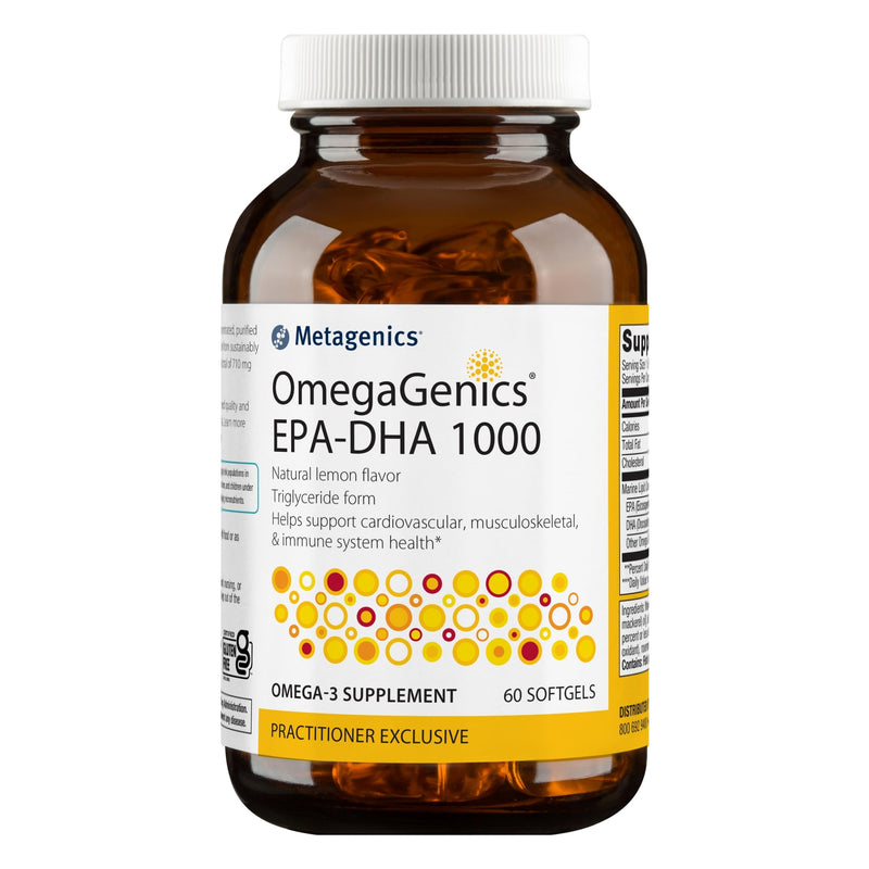 Metagenics OmegaGenics EPA-DHA 1000 Dietary Supplement, 60 Count 60 Count (Pack of 1)
