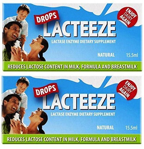 [Australia] - 2 pack Lactase Enzyme Lacteeze Drops 15.5 ml Liquid 2 