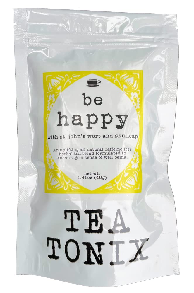 [Australia] - BE HAPPY Tea with St. John's Wort, Vervain, and Skullcap 40g (1.41oz) - an Uplifting, Caffeine Free Herbal Tea 