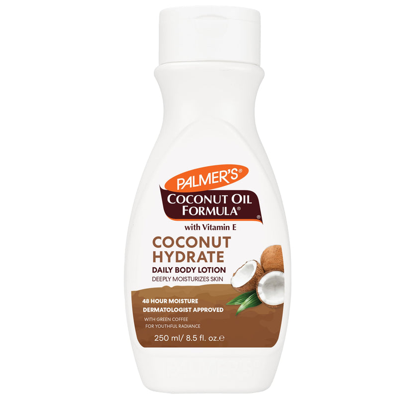 Palmer's Coconut Oil Formula Body Lotion for Dry Skin (8.5 Fl Oz) | A hydrating hand and body moisturizer with Green Coffee Extract and Vitamin E for 48 hour moisture and radiant skin WHITE 8.5 Fl Oz (Pack of 1)