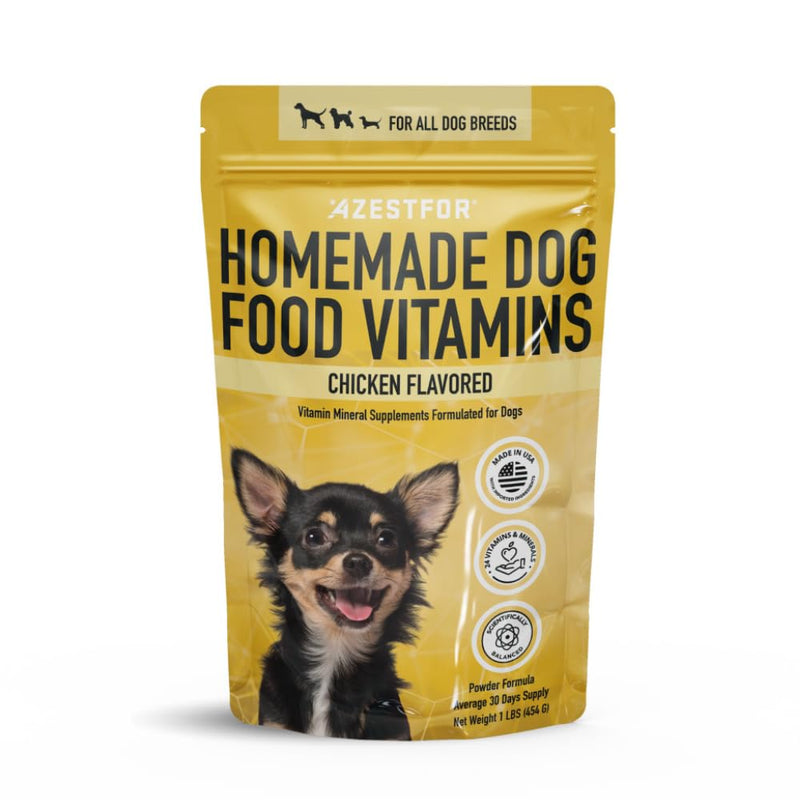 Homemade Dog Food Supplement Dog Vitamins Made in USA Add to Holistic Whole Food Diets Raw BARF All Breeds Puppy Adult 16oz Powder - PawsPlanet Australia