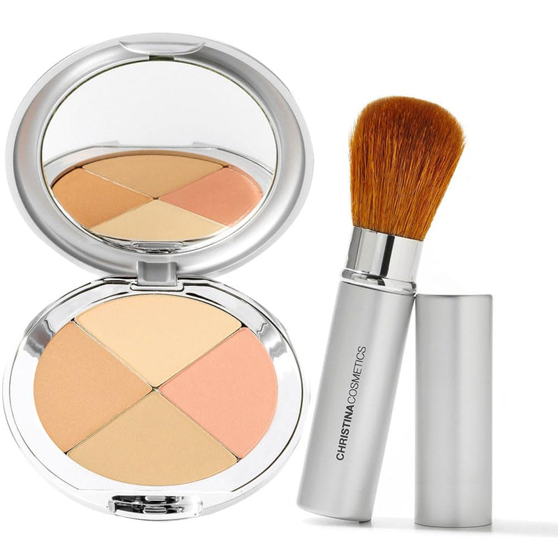 [Australia] - Christina Cosmetics Perfect Pigment 1 Compact and Retractable Brush Duo! 