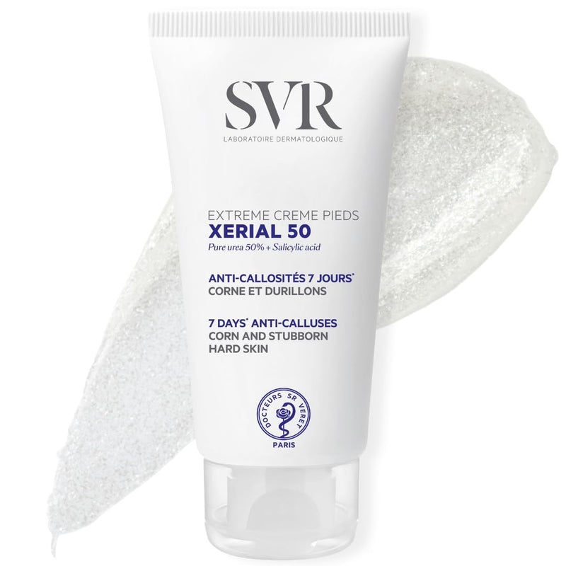 SVR - Xerial 50 Extreme Foot - Intense Hydrating Foot Cream with 50% Urea - For rough, dry feet, hands, elbows and knees - Delivers visible results in just 7 days - Quick Absorption- 1.7 fl.oz