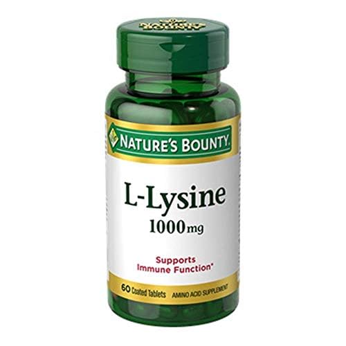 [Australia] - Nature's Bounty L-Lysine, 1000mg, 120 Tablets (2 x 60 Count Bottles) 