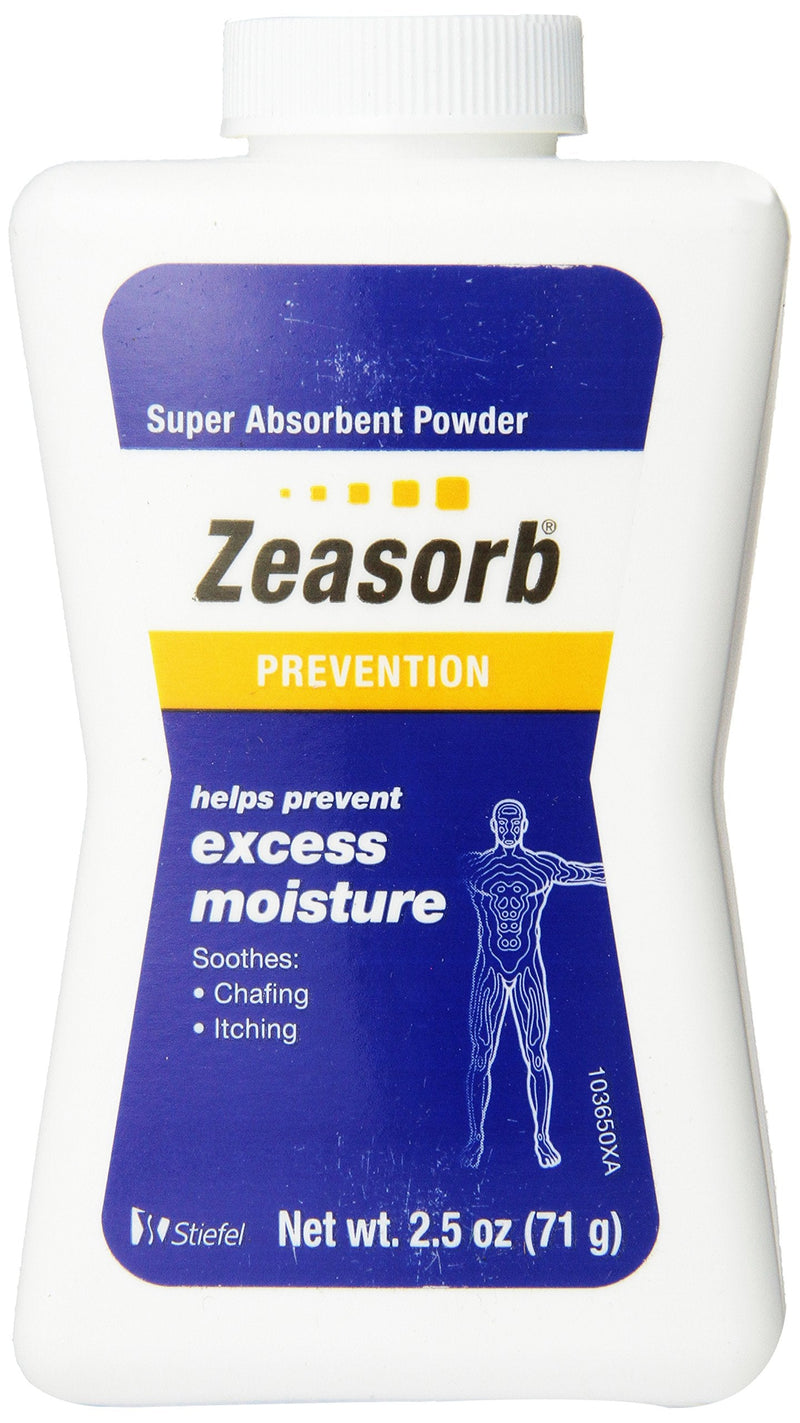 [Australia] - Zeasorb Prevention Super Absorbent Powder for Foot, 2.5 Ounce 