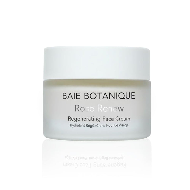 Baie Botanique Organic Face Cream & Natural Face Moisturiser – Anti-Ageing Cream for Women & Men with Rose Water, Rosehip, Vitamin C, E, Hyaluronic Acid & Botanical Collagen – Facial Moisturiser 50ml