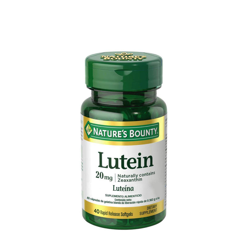 [Australia] - Nature's Bounty Lutein Pills, Eye Health Supplements and Vitamins, Support Vision Health, 20 mg, 40 Softgels 20mg 40 Count (Pack of 1) 