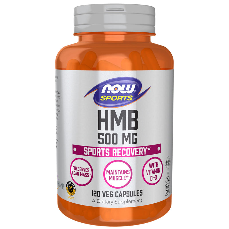 [Australia] - NOW Sports Nutrition, HMB (β-Hydroxy β-Methylbutyrate) 500 mg, Sports Recovery*, 120 Veg Capsules 120 Count (Pack of 1) 