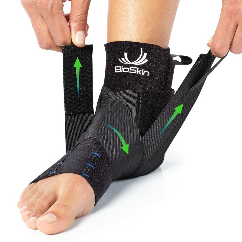 [Australia] - BioSkin Ankle Compression Brace - Ankle Wrap for Sprained Ankle, Post Injury Ankle Brace, Ankle Support Brace for Women and Men, Swollen Feet Relief, HSA or FSA Eligible Brace with Gel Insert XL - 2X-Large 