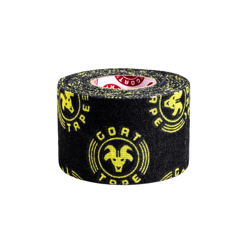 [Australia] - Scary Sticky Premium Athletic Tape | Weightlifting Tape | Thumb Tape for Hook Grip – Sticks with You Through The Toughest Fitness Workouts and Lifts Black & Yellow | Single Pack Pack of 1 
